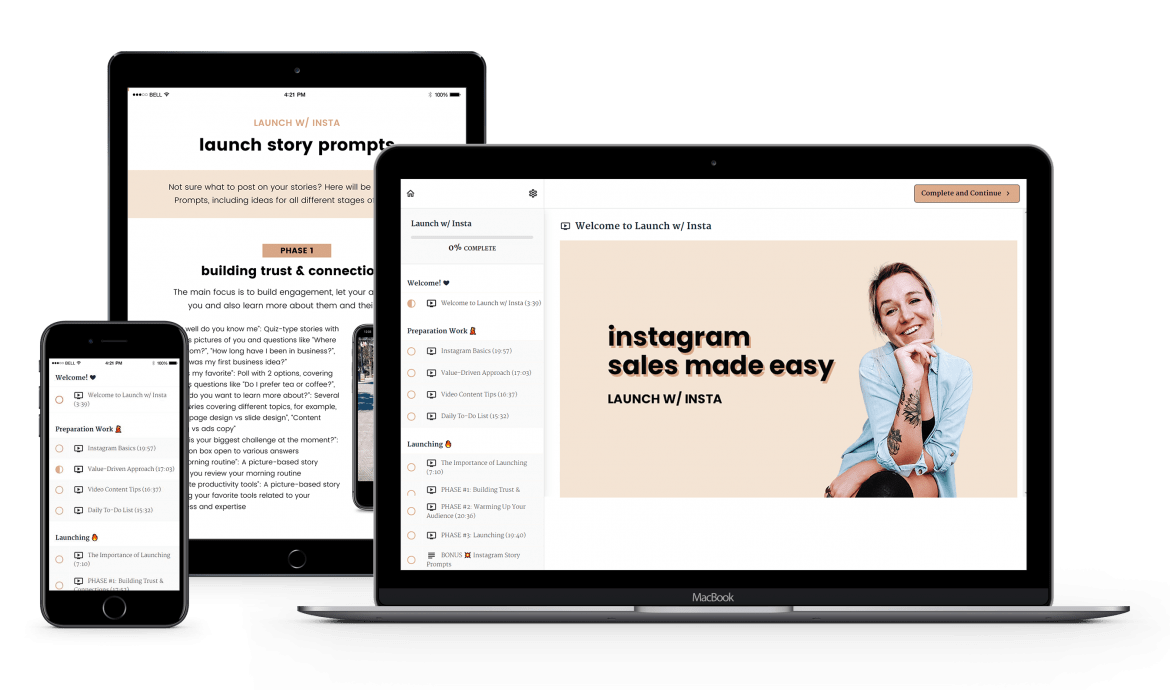 Launch w/ Insta: Instagram Sales Made Easy