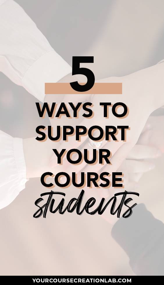 5 ways to support your course students