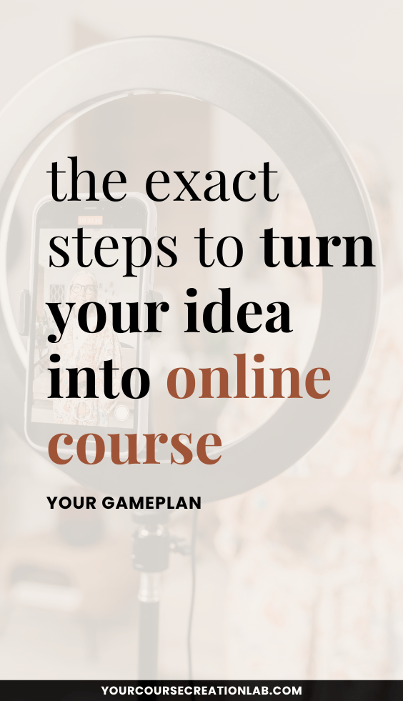 Course creation plan create a course in 3 months