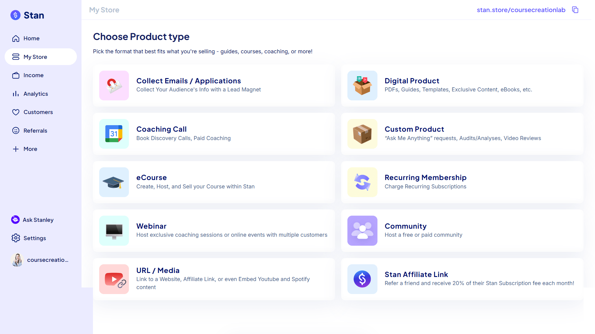 Using Stan Store for selling digital products: Stan review for coaches