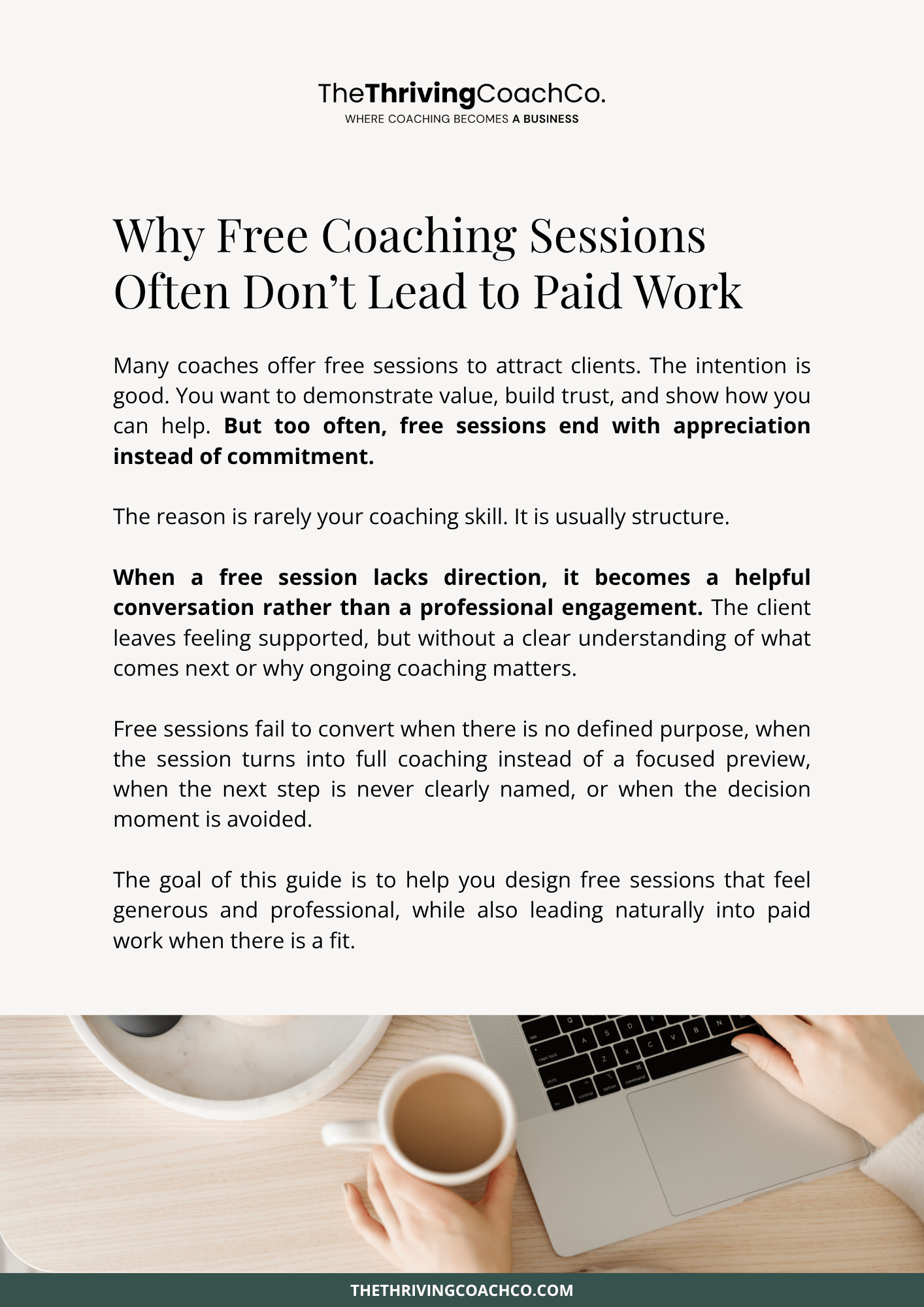 PDF Design Sample, done-for-you Workbook design
