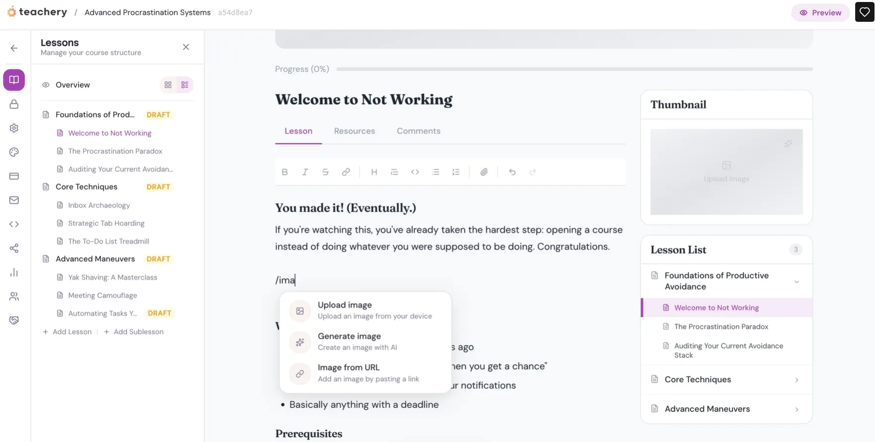 Teachery digital product platform